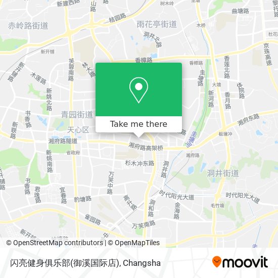 闪亮健身俱乐部(御溪国际店) map