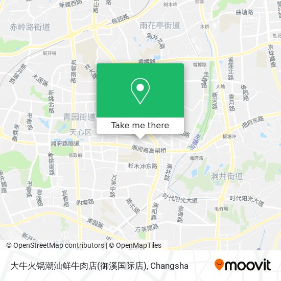 大牛火锅潮汕鲜牛肉店(御溪国际店) map