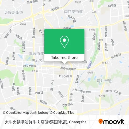 大牛火锅潮汕鲜牛肉店(御溪国际店) map