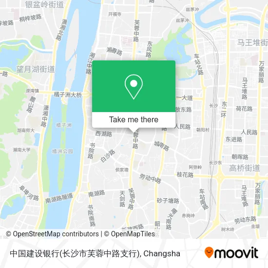 中国建设银行(长沙市芙蓉中路支行) map