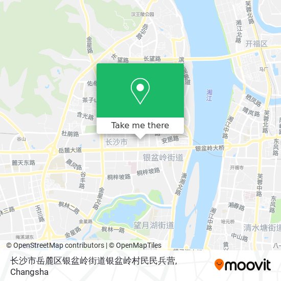 长沙市岳麓区银盆岭街道银盆岭村民民兵营 map
