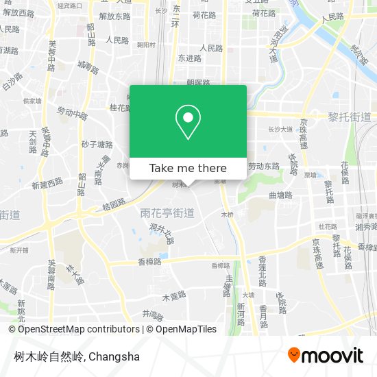树木岭自然岭 map