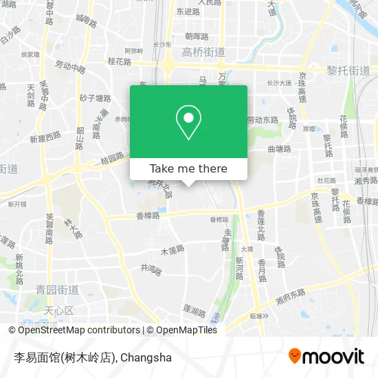 李易面馆(树木岭店) map