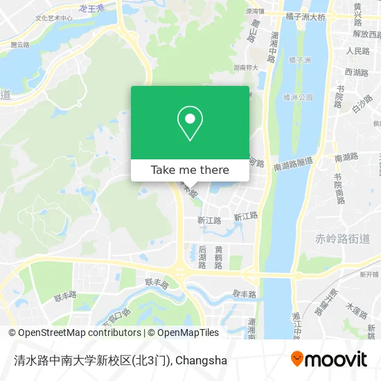 清水路中南大学新校区(北3门) map