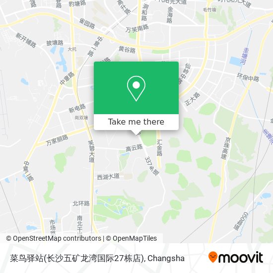 菜鸟驿站(长沙五矿龙湾国际27栋店) map