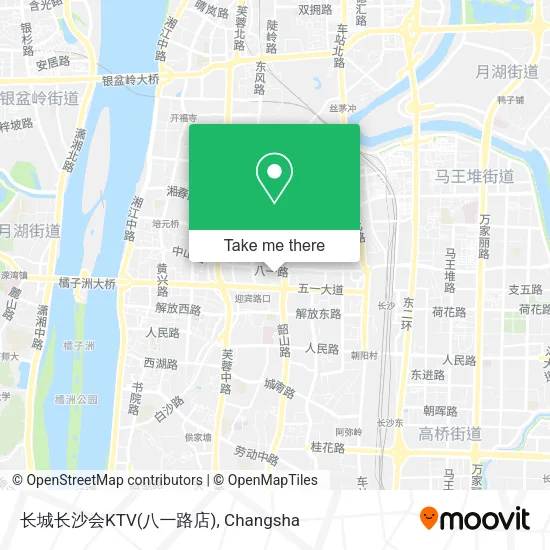 长城长沙会KTV(八一路店) map