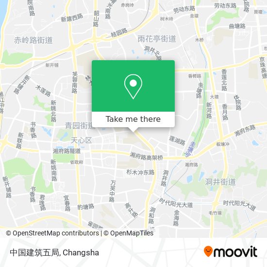 中国建筑五局 map