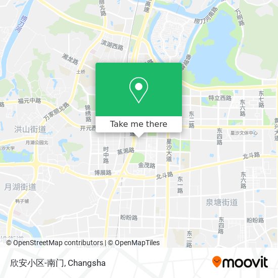 欣安小区-南门 map