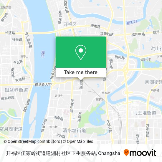 开福区伍家岭街道建湘村社区卫生服务站 map