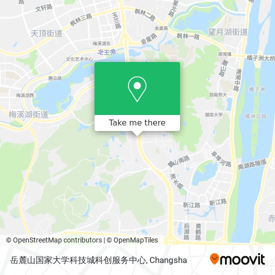 岳麓山国家大学科技城科创服务中心 map