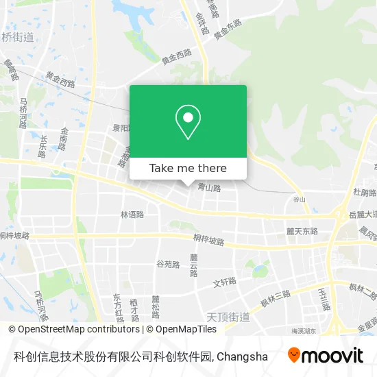 科创信息技术股份有限公司科创软件园 map