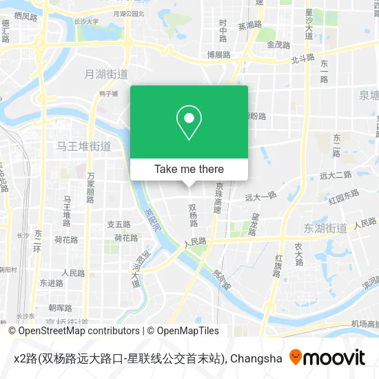 x2路(双杨路远大路口-星联线公交首末站) map