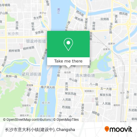 长沙市意大利小镇(建设中) map