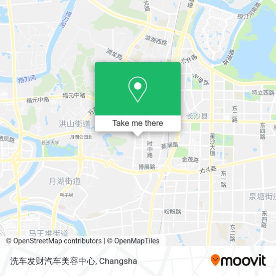 洗车发财汽车美容中心 map