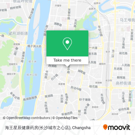 海王星辰健康药房(长沙城市之心店) map