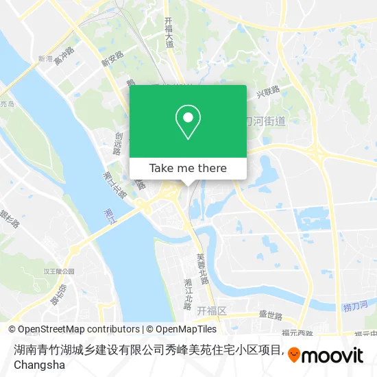 湖南青竹湖城乡建设有限公司秀峰美苑住宅小区项目 map