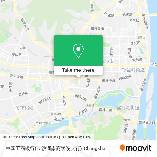 中国工商银行(长沙湖南商学院支行) map