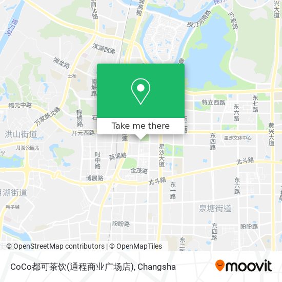 CoCo都可茶饮(通程商业广场店) map