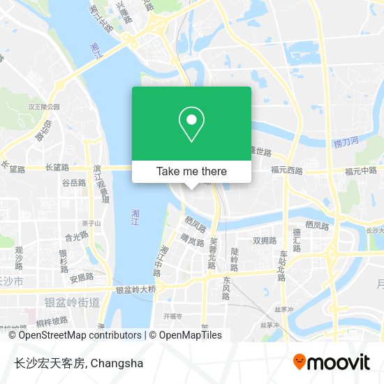 长沙宏天客房 map