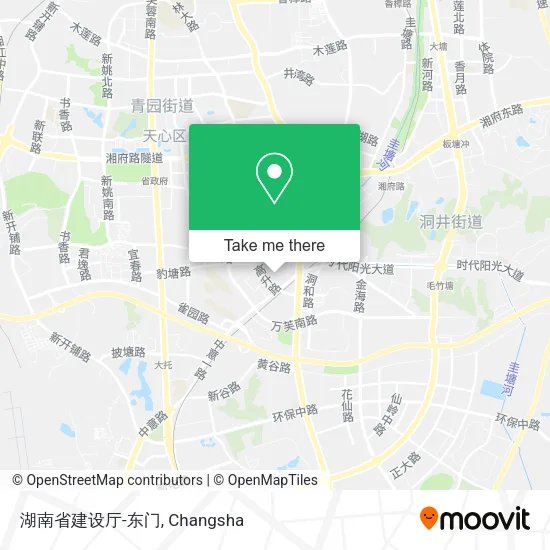 湖南省建设厅-东门 map