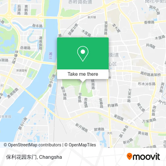 保利花园东门 map
