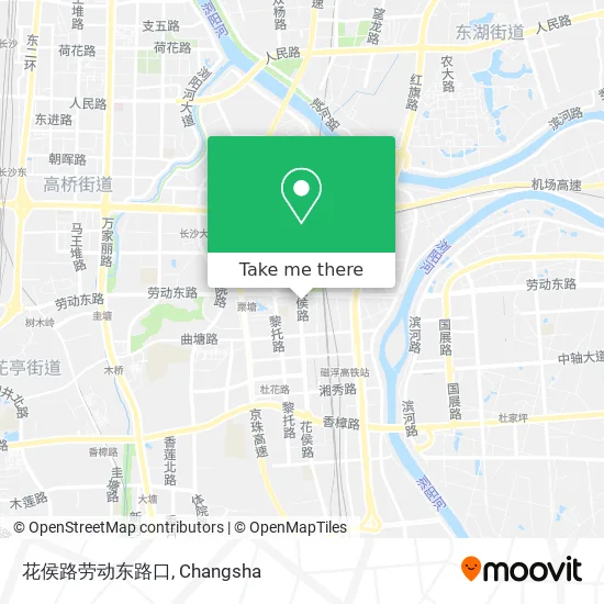 花侯路劳动东路口 map