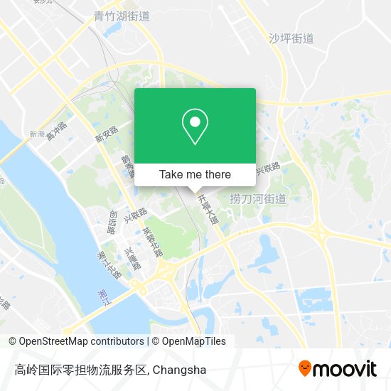 高岭国际零担物流服务区 map