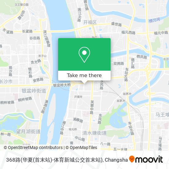 368路(华夏(首末站)-体育新城公交首末站) map