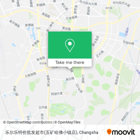 乐尔乐特价批发超市(五矿哈佛小镇店) map