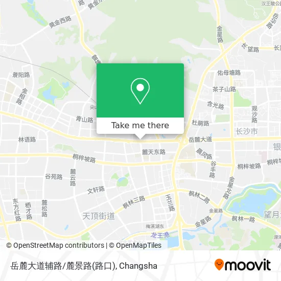 岳麓大道辅路/麓景路(路口) map