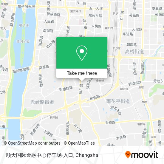 顺天国际金融中心停车场-入口 map