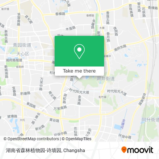 湖南省森林植物园-诗墙园 map