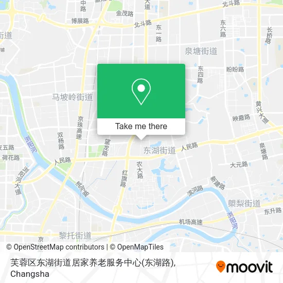芙蓉区东湖街道居家养老服务中心(东湖路) map