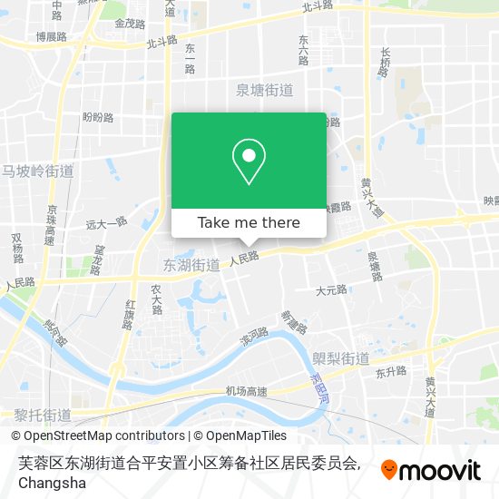 芙蓉区东湖街道合平安置小区筹备社区居民委员会 map