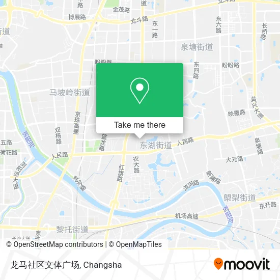 龙马社区文体广场 map