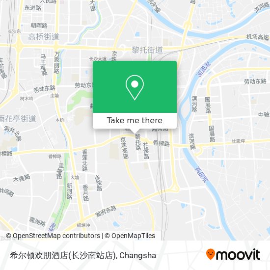 希尔顿欢朋酒店(长沙南站店) map