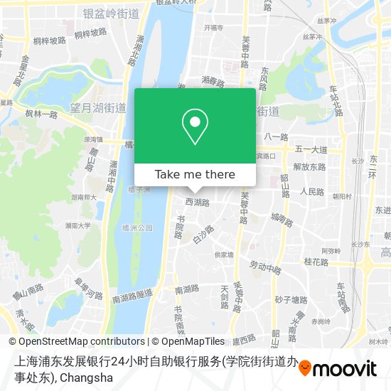 上海浦东发展银行24小时自助银行服务(学院街街道办事处东) map