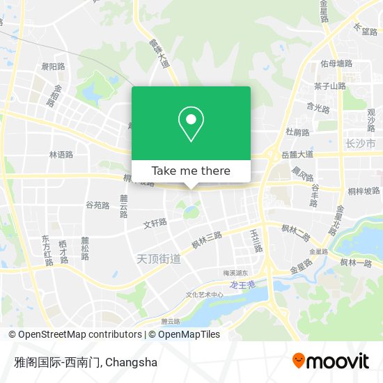 雅阁国际-西南门 map