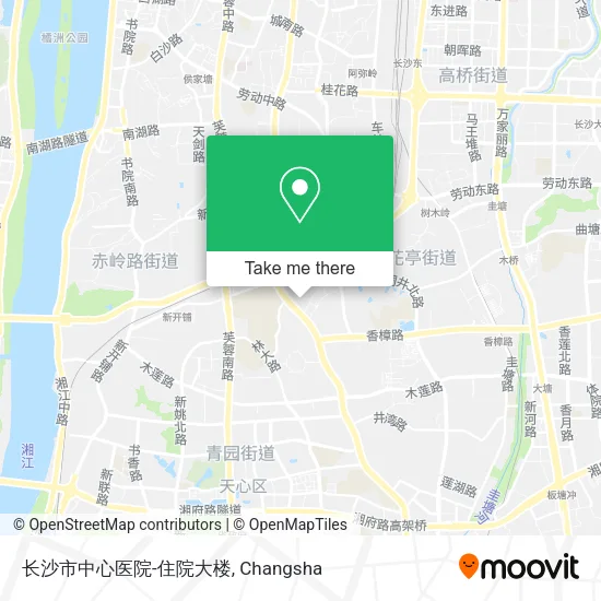 长沙市中心医院-住院大楼 map