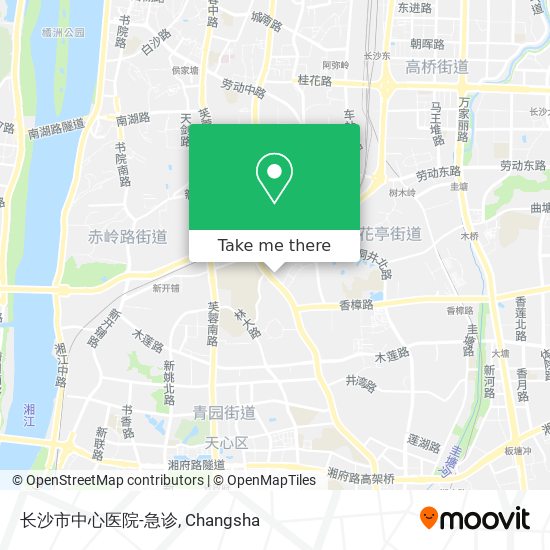 长沙市中心医院-急诊 map