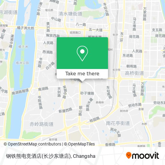 钢铁熊电竞酒店(长沙东塘店) map