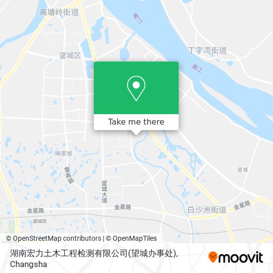 湖南宏力土木工程检测有限公司(望城办事处) map