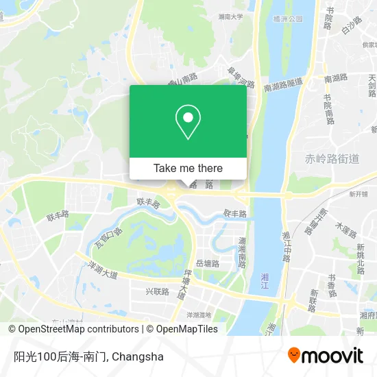 阳光100后海-南门 map