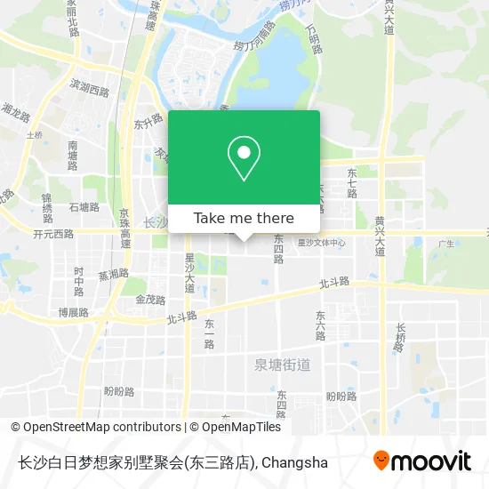长沙白日梦想家别墅聚会(东三路店) map