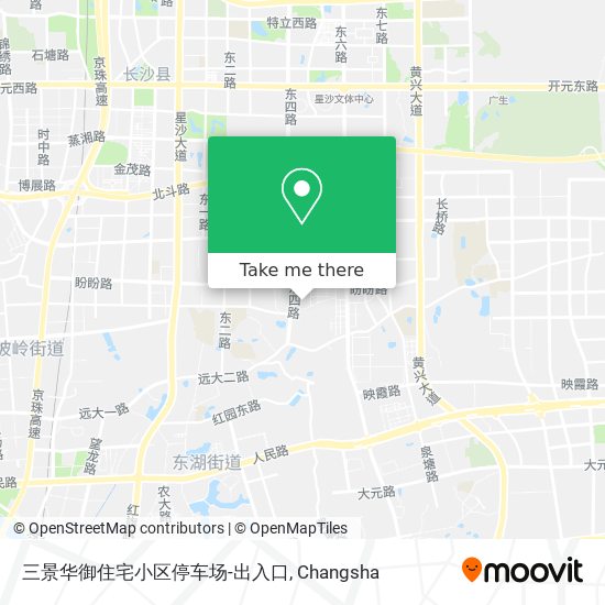 三景华御住宅小区停车场-出入口 map