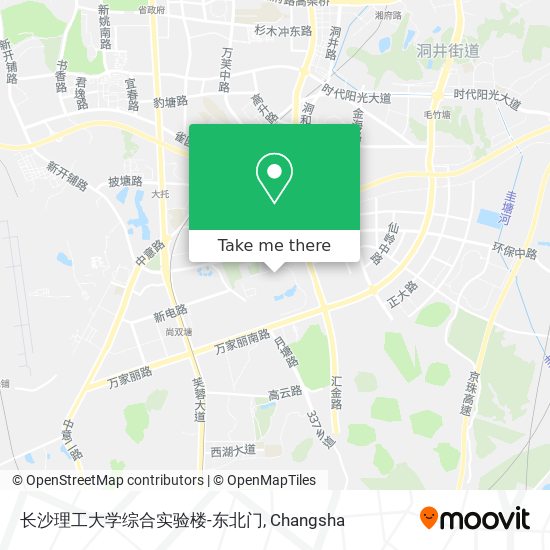 长沙理工大学综合实验楼-东北门 map
