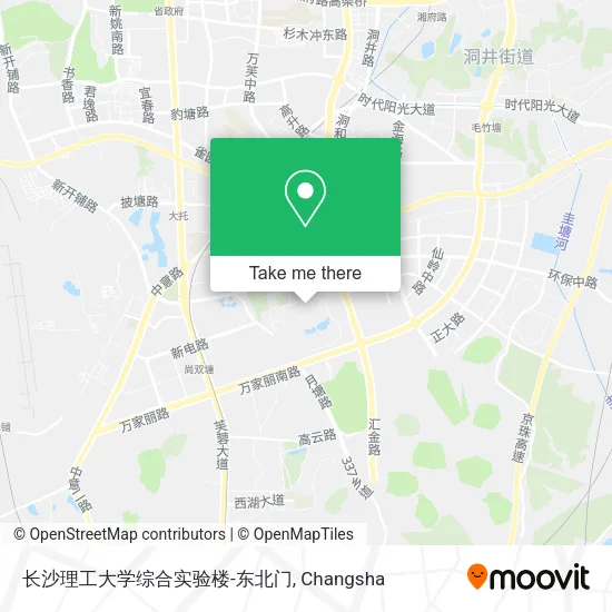 长沙理工大学综合实验楼-东北门 map