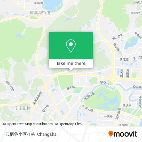云栖谷小区-1栋 map