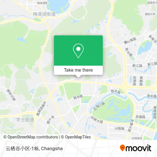 云栖谷小区-1栋 map