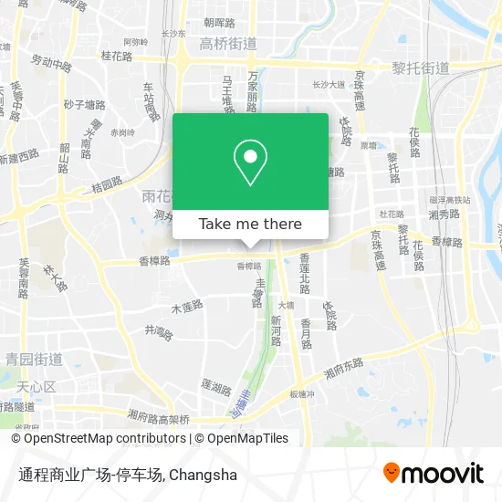 通程商业广场-停车场 map